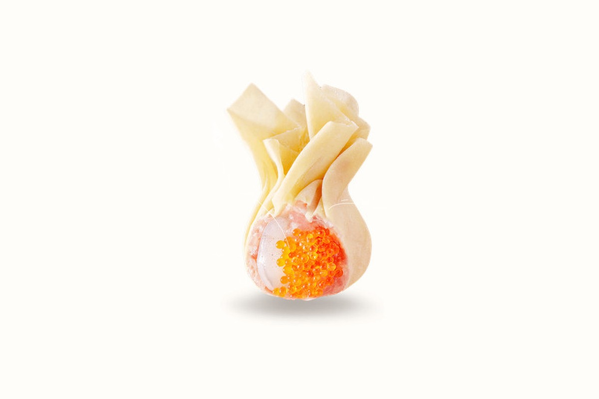鲜虾蟹籽云吞